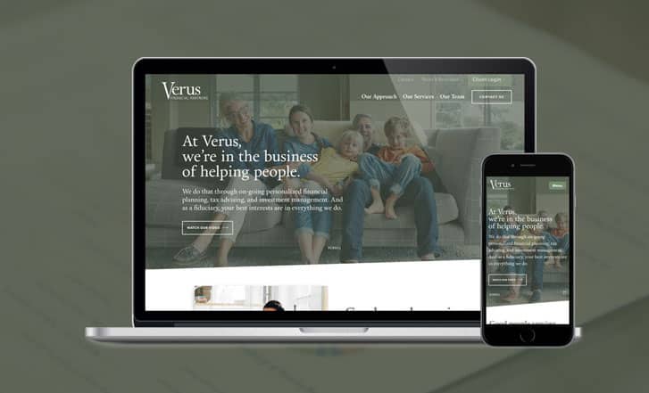 Verus Financial site mock up